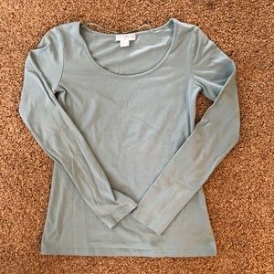 Cotton On seafoam green long sleeve shirt